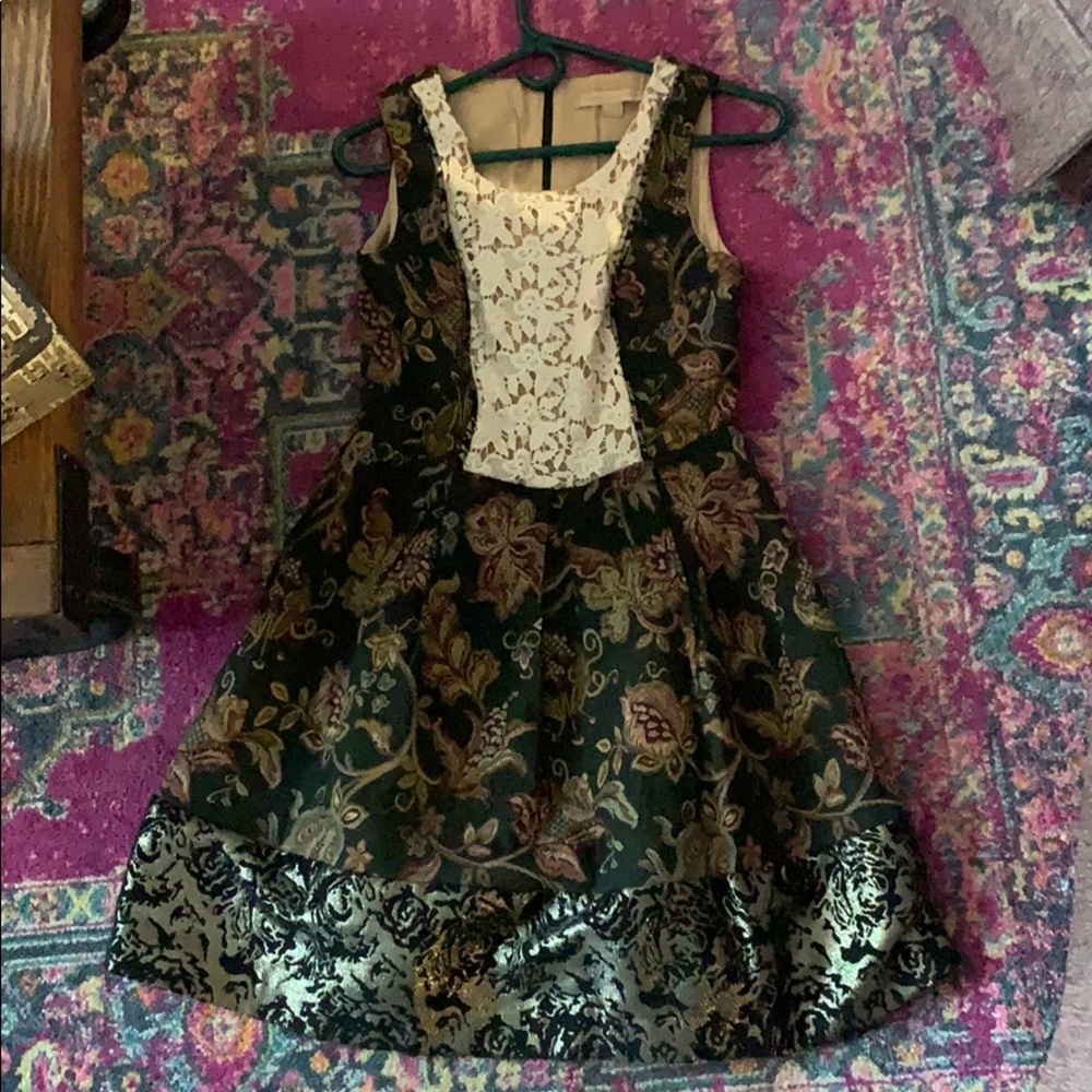 Multi-Print Winter Dress